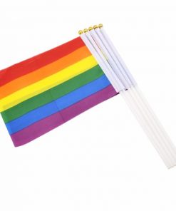 50 pcs Geminbowl Rainbow flag Hand Waving Gay Pride LGBT parade Les Bunting 14x21cm Geminbowl Brand 4f03cdf3 d4d9 471c 8778 4d21181912ed - Omnisexual Flag™
