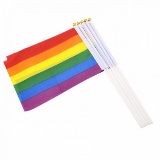 50 pcs Geminbowl Rainbow flag Hand Waving Gay Pride LGBT parade Les Bunting 14x21cm Geminbowl Brand 4f03cdf3 d4d9 471c 8778 4d21181912ed - Omnisexual Flag™