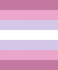 bigender woman leaning by pride flags davpdk8 - Omnisexual Flag™