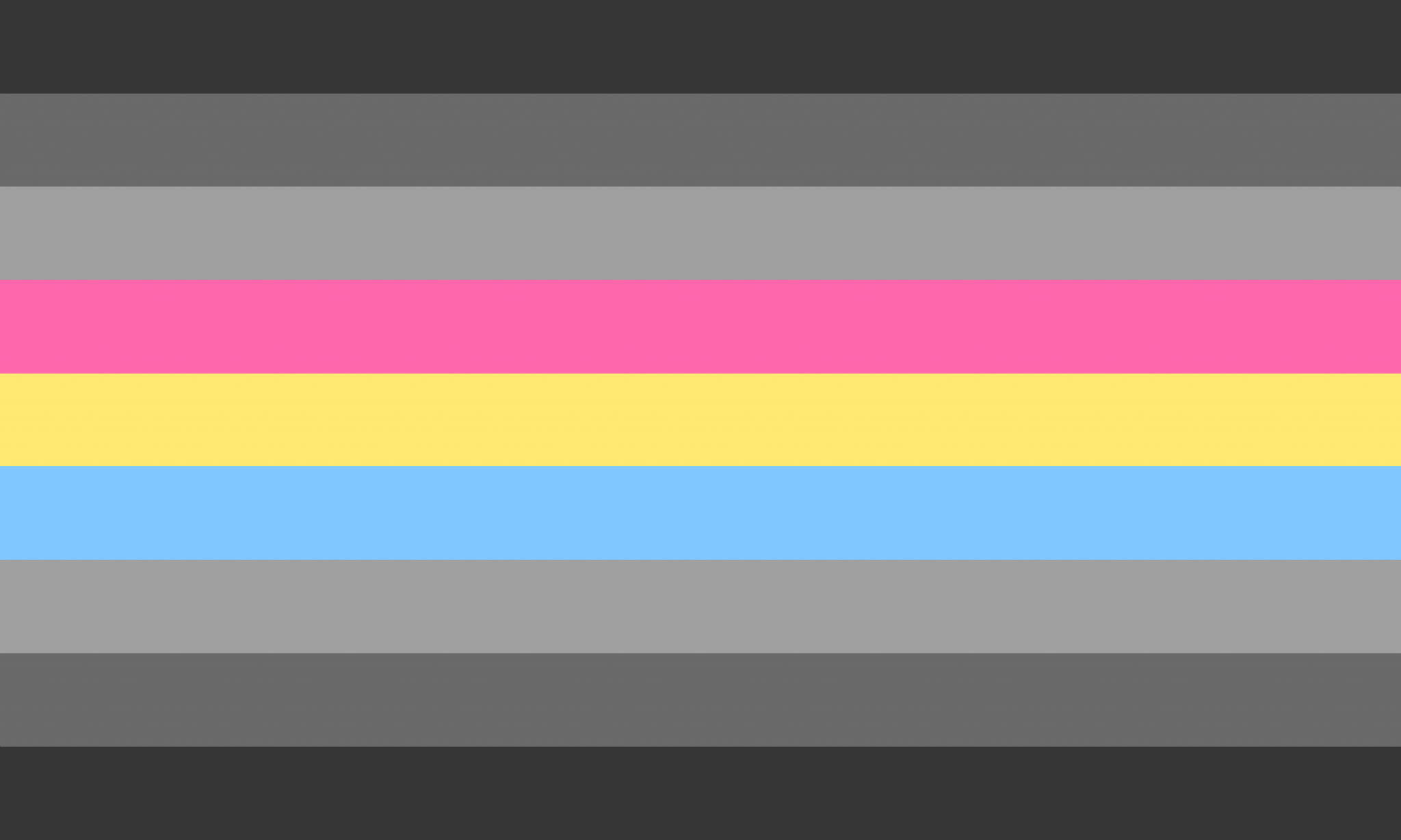 Gray Pansexual Pride Flag Pn2101 Omnisexual Flag™ 