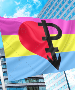 Panromantic Pride Flag PN0112 2x3 ft (60x90cm) Official PAN FLAG Merch