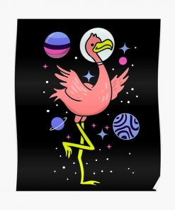 Omnisexual Flamingo In Space Omnisexual Pride Poster RB1901 product Offical Omnisexual Flag Merch