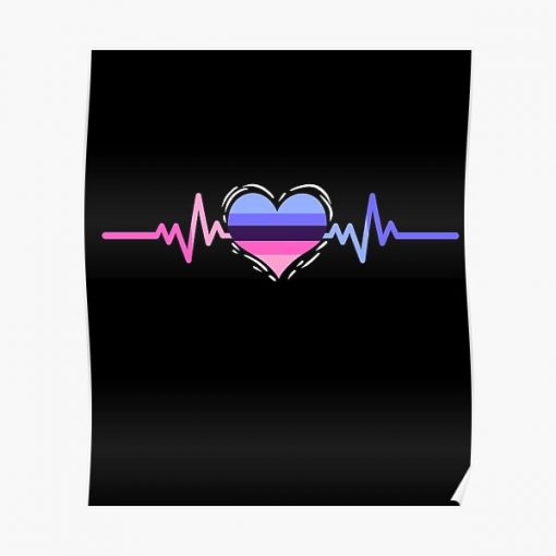 Omnisexual Heartbeat Omnisexual Pride Poster RB1901 product Offical Omnisexual Flag Merch