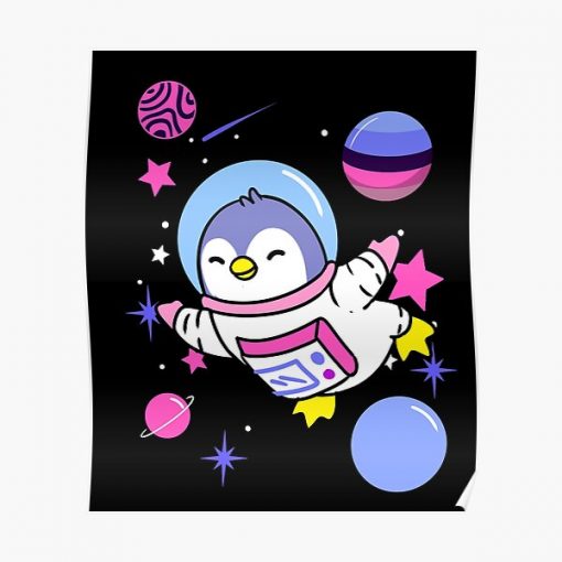 Omnisexual Penguin In Space Omnisexual Pride Poster RB1901 product Offical Omnisexual Flag Merch