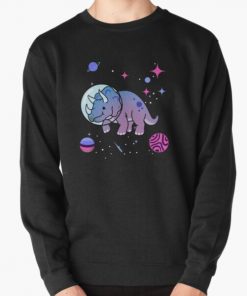 Omnisexual Triceratops In Space Omnisexual Pride Pullover Sweatshirt RB1901 product Offical Omnisexual Flag Merch