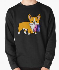 Corgi With Omnisexual Pride Flag Pullover Sweatshirt RB1901 product Offical Omnisexual Flag Merch
