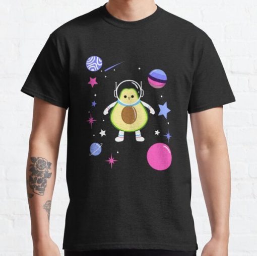 Omnisexual Avocado In Space Omnisexual Pride Classic T-Shirt RB1901 product Offical Omnisexual Flag Merch