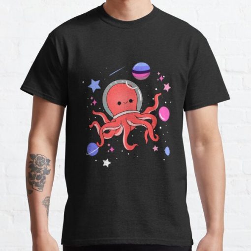 Omnisexual Octopus In Space Omnisexual Pride Classic T-Shirt RB1901 product Offical Omnisexual Flag Merch