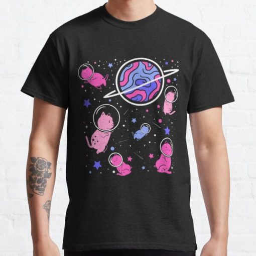 Omnisexual Cat In Space Omnisexual Pride Classic T-Shirt RB1901 product Offical Omnisexual Flag Merch