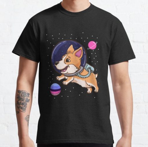 Omnisexual Corgi In Space Omnisexual Pride Classic T-Shirt RB1901 product Offical Omnisexual Flag Merch
