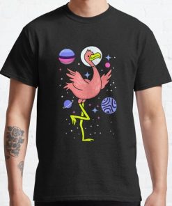 Omnisexual Flamingo In Space Omnisexual Pride Classic T-Shirt RB1901 product Offical Omnisexual Flag Merch