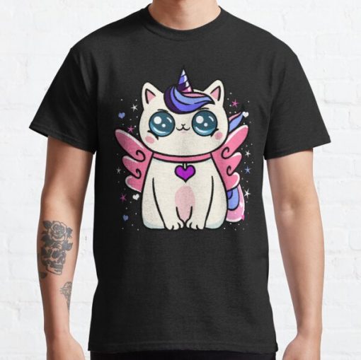 Omnisexual Caticorn Omnisexual Pride Classic T-Shirt RB1901 product Offical Omnisexual Flag Merch