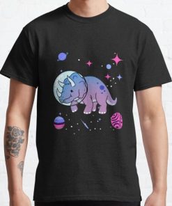 Omnisexual Triceratops In Space Omnisexual Pride Classic T-Shirt RB1901 product Offical Omnisexual Flag Merch