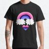 Omnisexual | Omniromantic Rainbow and Heart Classic T-Shirt RB1901 product Offical Omnisexual Flag Merch