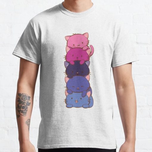 Omnisexual Pride Flag Kawaii Cats Classic T-Shirt RB1901 product Offical Omnisexual Flag Merch
