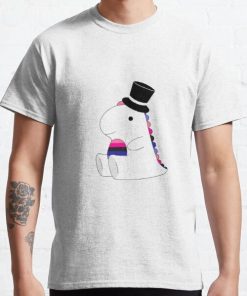 Omnisexual Pride Dinosaur w/ a Top Hat  Classic T-Shirt RB1901 product Offical Omnisexual Flag Merch