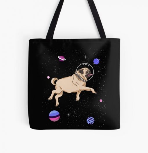 Omnisexual Pug In Space Omnisexual Pride All Over Print Tote Bag RB1901 product Offical Omnisexual Flag Merch