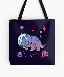 Omnisexual Triceratops In Space Omnisexual Pride All Over Print Tote Bag RB1901 product Offical Omnisexual Flag Merch
