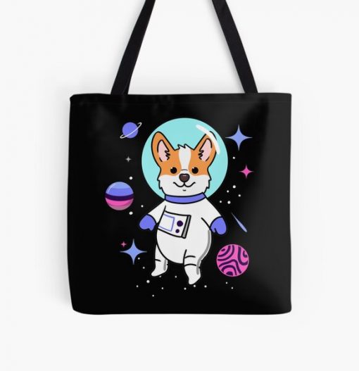 Omnisexual Corgi In Space Omnisexual Pride All Over Print Tote Bag RB1901 product Offical Omnisexual Flag Merch