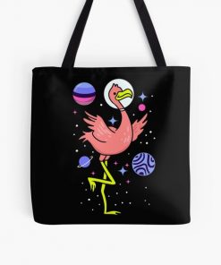 Omnisexual Flamingo In Space Omnisexual Pride All Over Print Tote Bag RB1901 product Offical Omnisexual Flag Merch
