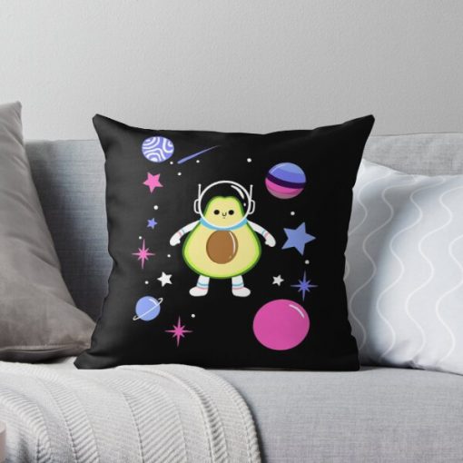 Omnisexual Avocado In Space Omnisexual Pride Throw Pillow RB1901 product Offical Omnisexual Flag Merch