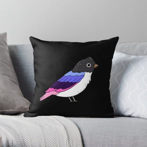 Omnisexual Bird Omnisexual Pride Throw Pillow RB1901 product Offical Omnisexual Flag Merch