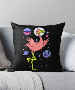 Omnisexual Flamingo In Space Omnisexual Pride Throw Pillow RB1901 product Offical Omnisexual Flag Merch