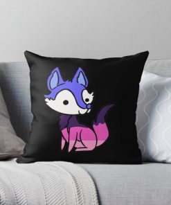 Omnisexual Pride Fox Throw Pillow RB1901 product Offical Omnisexual Flag Merch