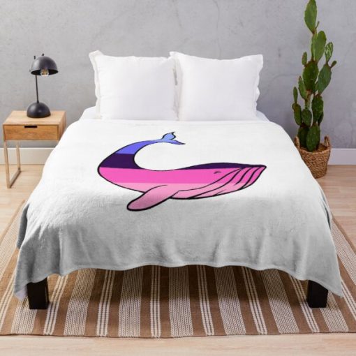 Omnisexual Pride Whale Throw Blanket RB1901 product Offical Omnisexual Flag Merch