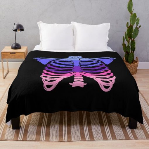 Omnisexual Ribcage Omnisexual Pride Throw Blanket RB1901 product Offical Omnisexual Flag Merch