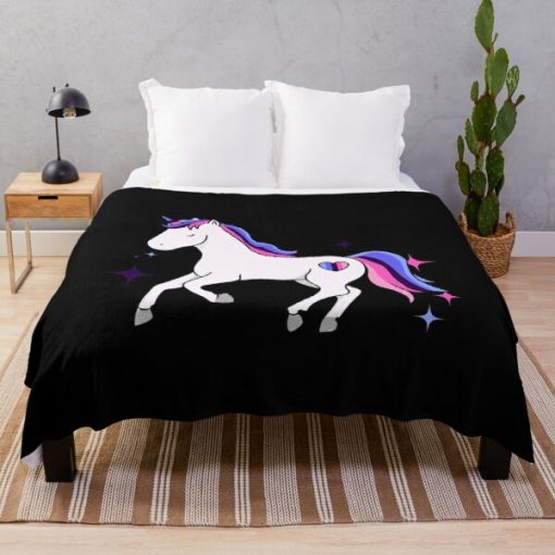 Omnisexual Pride Unicorn Omnisexual Pride Throw Blanket RB1901 product Offical Omnisexual Flag Merch