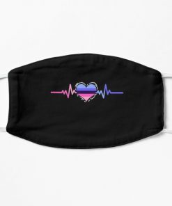 Omnisexual Heartbeat Omnisexual Pride Flat Mask RB1901 product Offical Omnisexual Flag Merch