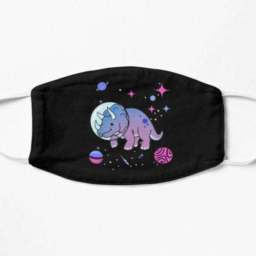 Omnisexual Triceratops In Space Omnisexual Pride Flat Mask RB1901 product Offical Omnisexual Flag Merch