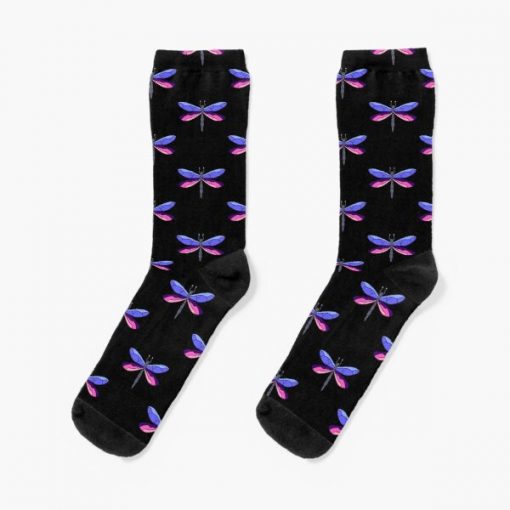 Omnisexual Pride Dragonfly Socks RB1901 product Offical Omnisexual Flag Merch
